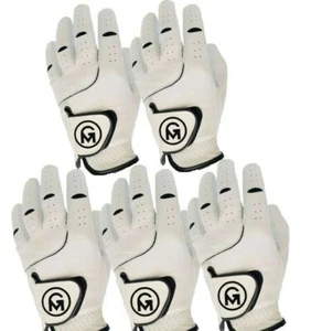 100% Cabretta leather golf gloves Men Left or right hand gloves pack of 5 X 2 - Picture 1 of 8