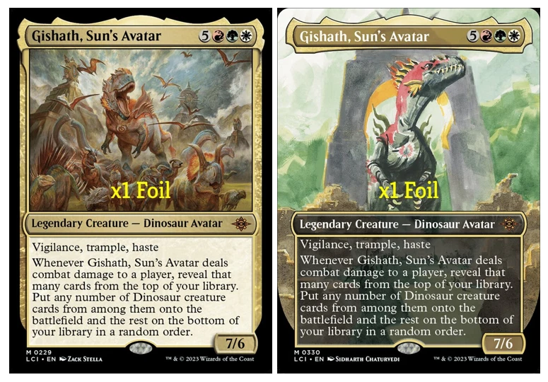 MTG Foil The Lost Caverns of Ixalan LCI Gishath, Sun's Avatar MINT (SELECT) - Image 1 of 1
