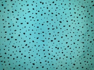 Crepe de Chine Sky Blue and Black Remnant 1.5m - Picture 1 of 3