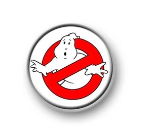 GHOSTBUSTERS / 1"" / 25 mm botón de pin / insignia / película / película / comedia / década de 1980 - Imagen 1 de 1