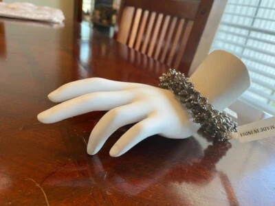 Pulsera elástica con cuentas de piedras preciosas Dallas Prince Designs 6-6,5 mm - Color humo - 6,5 Foto 1 de 4