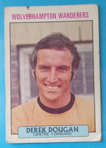 DEREK DOUGAN WOLVERHAMPTON WANDERERS 1971 A&BC PURPLE BACK DID YOU KNOW CARD 49