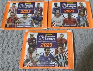 3 pack packet Sticker panini 2023 premier league 2023 brazil