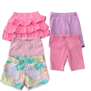 Set of 4 pairs of shorts and skirt girls size 4/5 - Picture 1 of 6