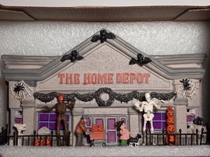 HALLOWEEN VILLAGE Home Depot Store INFERNO SKELLY Lighted 2023 NEW - Picture 1 of 15