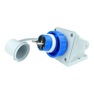 Enchufe Pared 16A 230V IP68 Schuco Entrada de Aparato Conector Schuko Hermetisch - Imagen 1 de 7