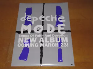 DEPECHE MODE - SONGS OF FAITH AND DEVOTION ORIGINAL 1993 USA PROMO POSTER - NEUWERTIG - Bild 1 von 6