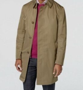 $395 Calvin Klein Men Green Raincoat Overcoat Shell Jacket Coat 40 L
