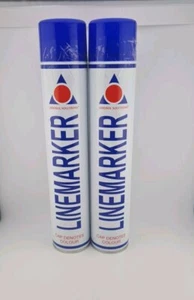 2x Linemarker Blue Line Marking Aerosol Car Park Road Floor Spray Paint 750ml - Picture 1 of 2