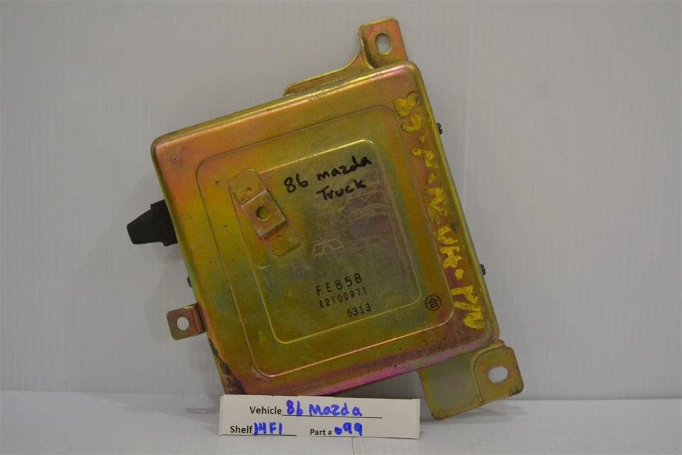 Unidad de control del motor E2T00971 Mazda B2000 B2200 1986-87 módulo ECU 14F1 099 B4 Foto 1 de 4