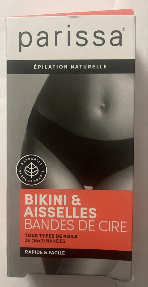 Tiras de Cera Parissa Pierna y Cuerpo Nuevas Sin Abrir 1 Caja Completa, -36Ct Foto 1 de 1