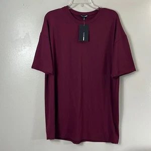 Fashion Nova Red Short Sleeves Women's T-shirt Dress Size Small - Picture 1 of 7