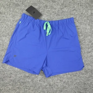 Fabletics The One Short 5" Men Large Blue Green Quick Dry Lightweight Zip pocket - Picture 1 of 8