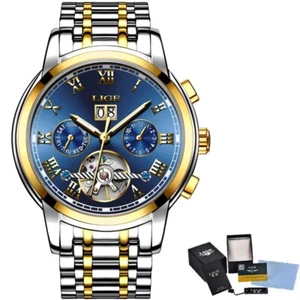 đŸ”¥Luminous Men Watch Automatic Mechanical Date Waterproof Man Daily Wristwatches - Picture 1 of 10