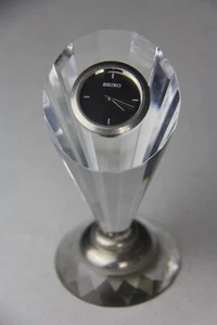VTG Seiko QHG030S Crystal Quartz Desk Clock Japan Movement - Picture 1 of 17