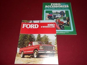 1980 FORD 4-WHEELER / 4x4 PICKUP TRUCK CATALOG + '80 ACCESSORIES BROCHURE 2-4-1 - Bild 1 von 4