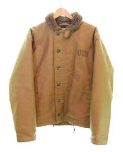 Buzz Rickson's DEMOTEX-ED N-1 Deck Jacket Size 42 Beige - Picture 1 of 7
