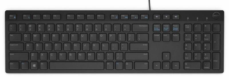 Dell USB Keyboard KB216 Slim Wired Black UK Layout  KB216-BK-UK Brand New Boxed - Image 1 of 1