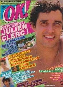 OK! MAGAZINE N° 397 - 1983 JULIEN CLERC ALAIN SOUCHON - Imagen 1 de 1