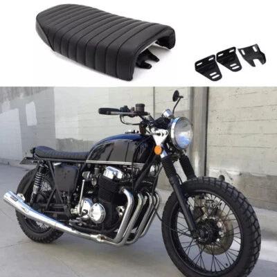 Motorcycle Flat & Hump Cafe Racer Vintage Seat Fit For Honda CM400 CM450 A C E T - Image 1 of 4