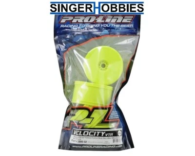 Pro Line 2800-02 Velocity VTR 4.0" Zero Offset Truck Truggy Wheels (4) Yellow HH - Image 1 of 2