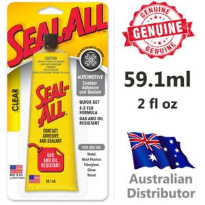Seal All Automotive Mechanic Adhesive by E6000 2oz Clear Glue Quick Set EZ Flow - Picture 1 of 3