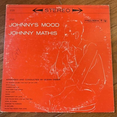 Johnny Mathis - Johnny's Mood -  12" Vinyl LP - Columbia Records 1960 - Image 1 of 2