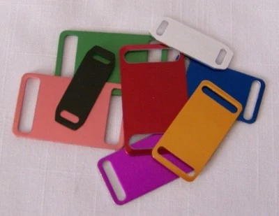 Etiqueta de identificación de perro personalizada grabada deslizable silenciosa etiquetas de identificación de gato Foto 1 de 4