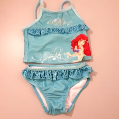 Traje de baño Disney La Sirenita Ariel 2 piezas azul talla 12 meses Foto 1 de 4