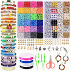 FIVAVA 8000+ Pcs Clay Beads Bracelet Making Kit,24 Colours Clay Beads for Making