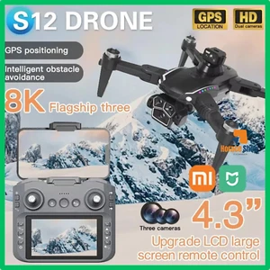 ✅ Drone Xiaomi Mijia S12 8K HD 3 Caméras 5G Écran 4.3" Pliable Brushless Pro RC - Imagen 1 de 13