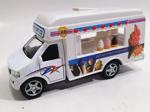 Camión diecast Kinsmart Ford E-350 cámper de venta de helados suaves escala 1/43 O - Imagen 1 de 7