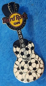 GOTHENBURG SWEDEN SOCCER FOOTBALL GAME BALLS GIBSON GUITAR 06 Hard Rock Cafe PIN - Picture 1 of 1