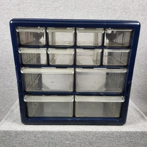 Stack-On Hardware & Craft Storage 12 Drawer Organizer Bin Cabinet Vintage - Picture 1 of 13