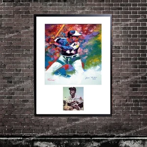 Hank Aaron SIGNIERT Premium Giclée-Druck 40" Höhe x 30" Breite war 2.495 $ jetzt 695 $ - Bild 1 von 13