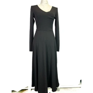 Vince Mixed Media lässiges Maxikleid in Schwarz - Damen Größe S - Bild 1 von 14