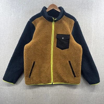 LL Bean Todd Snyder Fleece Jacket XL Brown Full Zip Deep High Pile Outdoor Adult - Image 1 of 4