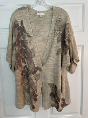 Cárdigan largo para mujer Coldwater Creek S/S talla 2X Foto 1 de 4