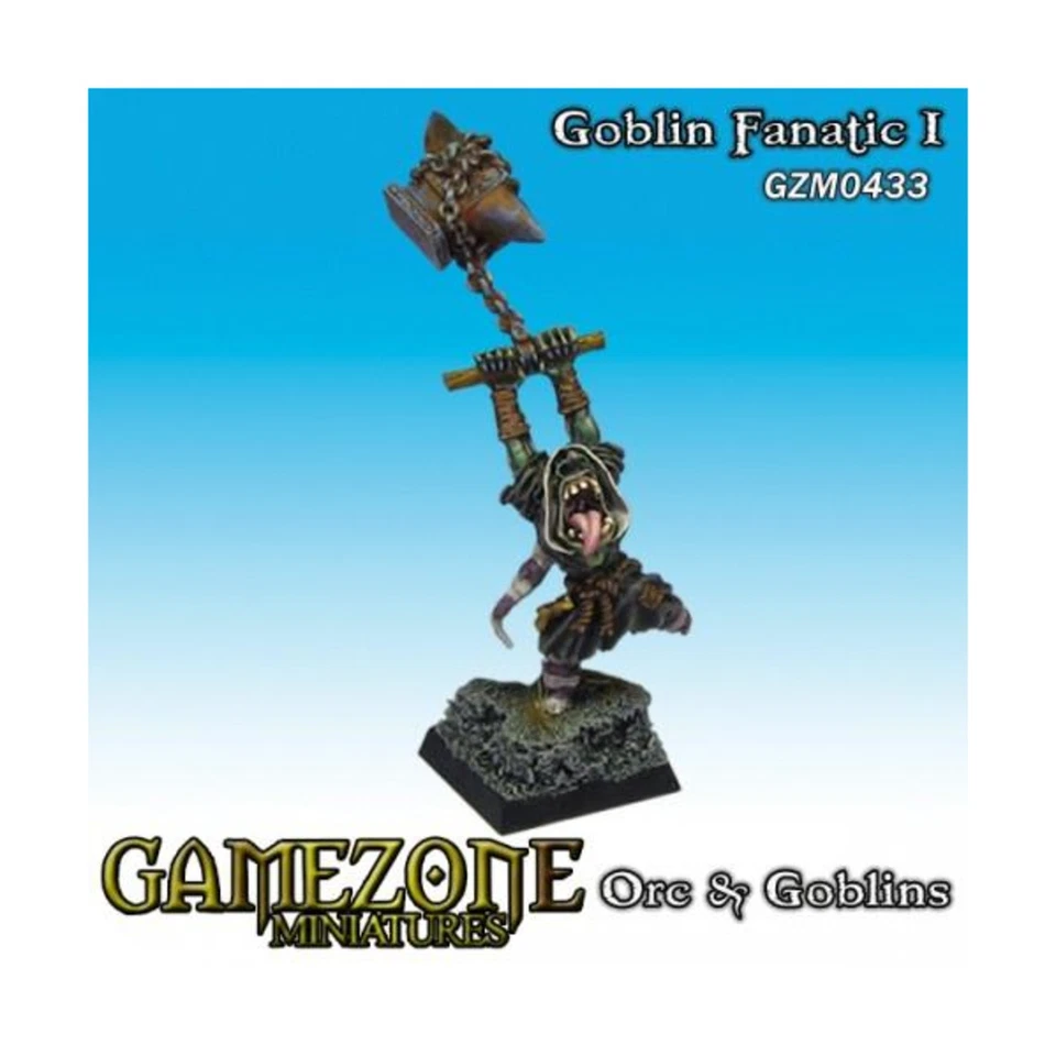 Gamezone Fantasy Mini 28mm Goblin Fanatic I Pack New - Image 1 of 1