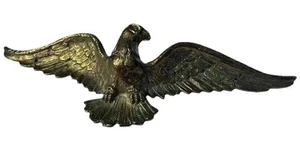 Messing Adler Amerikanisches Wanddeko Flügel ausgebreitet massiv Messing 20" Vintage MCM - Bild 1 von 10