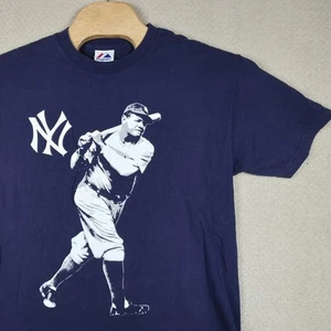 Majestic NY Yankees Babe Ruth T-Shirt Men's Large Sultan of Swat MLB Baseball T - Picture 1 of 9