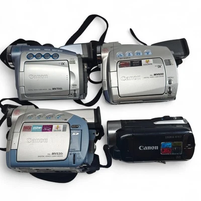 4x Canon SD/MiniDV Camcorders Job Lot - MV530i MV700i MV600 HF R17 - Image 1 of 4