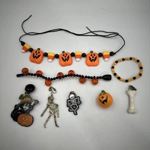 Lotto bigiotteria costume Halloween vintage - Foto 1 di 9