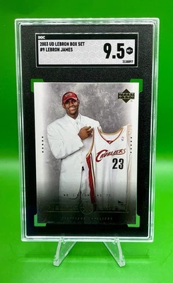2003 Upper Deck Lebron James Box Set #9 Rookie RC SGC 9.5 Cavs - Image 1 of 2