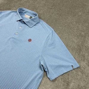 Camisa KJUS Para Hombres 52 Grande Azul Gris Golf Rendimiento UPF 30 Aire Libre Ajuste Cómodo - Imagen 1 de 9