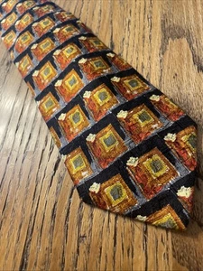 Vintage EUC Ermenegildo Zegna Silk Tiny Floral Tie Men’s Necktie Made In Italy - Picture 1 of 11