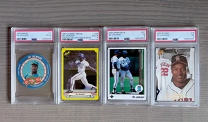 Bo Jackson PSA Graded Lot of 4 - 1987 Classic Yellow - 1990 King-B - 1994 Studio - Bild 1 von 9