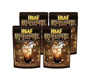 4 X HBAF Blacksugar Milktea Almond 120g de Corea - Imagen 1 de 2