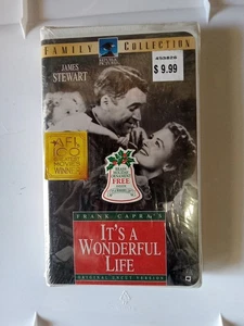 RARE NEW SEALED ITS A WONDERFUL LIFE VHS TAPE IN CLAMSHELL - Picture 1 of 2