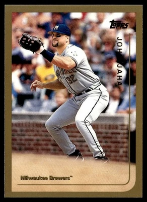 1999 Topps John Jaha Milwaukee Brewers #307 - Image 1 of 2
